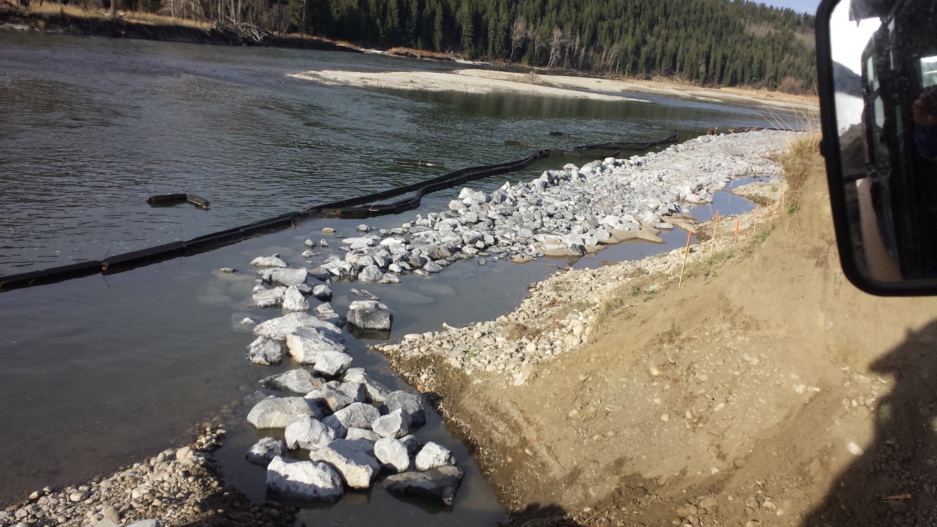 Rip Rap shoreline stabilization #3